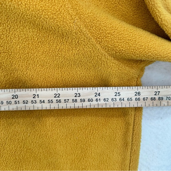 Vintage Fleece Yellow/Mustard Cozy Crewneck Pullover Plus Size - Picture 5 of 6